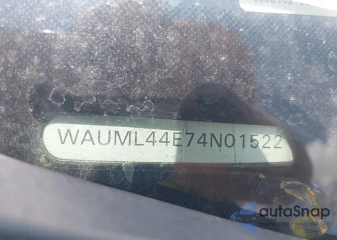 2004 Audi A8 L 4.2 из США, поврежденный, VIN WAUML44E74N015221